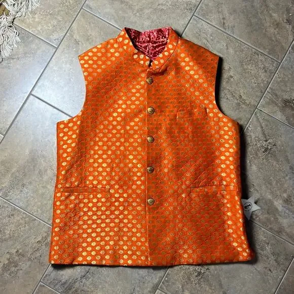 Wings BTI. India nehru waistcoat vest - Picture 1 of 10